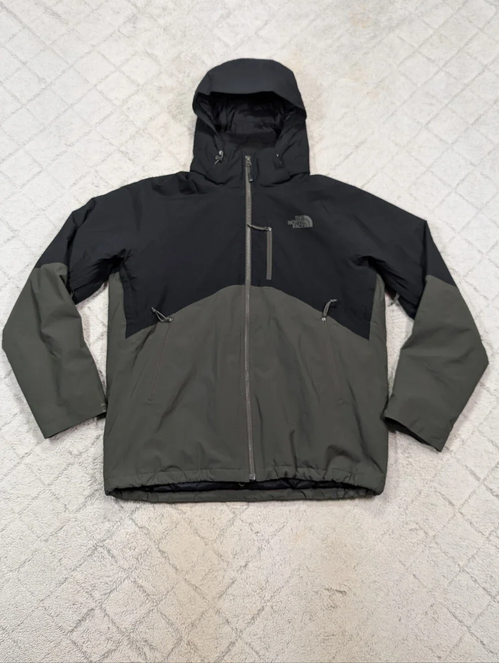 The North Face Jacket Mens L Green Salire Insulated Hyvent Ski Snow Durable Hood